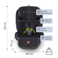 Автокресло поворотное группа 0123 (0-36) Sweet Baby Suburban 360 Isofix