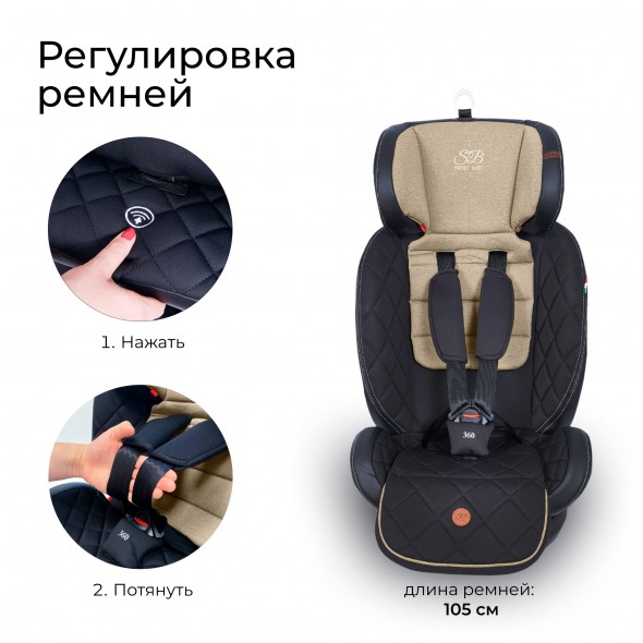 Автокресло поворотное группа 0123 (0-36) Sweet Baby Suburban 360 Isofix