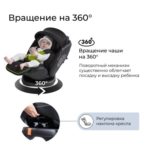 Автокресло поворотное группа 0123 (0-36) Sweet Baby Suburban 360 Isofix