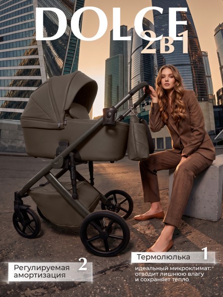 Коляска 2в1 SBL Dolce 2026 