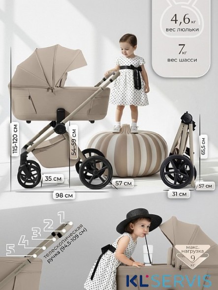 Коляска 2в1 SBL Elegante Therma (Colore) 
