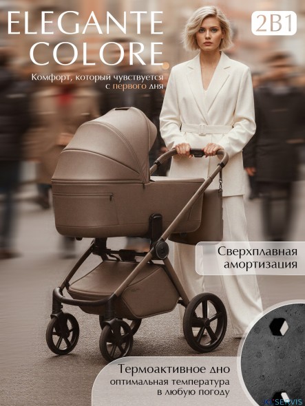 Коляска 2в1 SBL Elegante Therma (Colore) 
