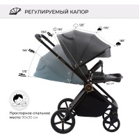 Коляска 2в1 Sweet Baby Elegante Chrome/GL