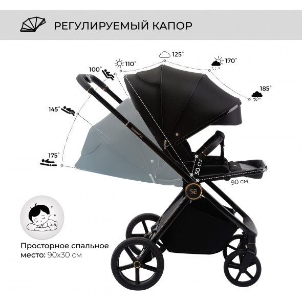 Коляска 2в1 Sweet Baby Elegante Chrome/GL