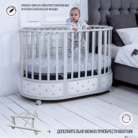 Кроватка-трансформер 7в1 Sweet Baby Brillantezza на колесах