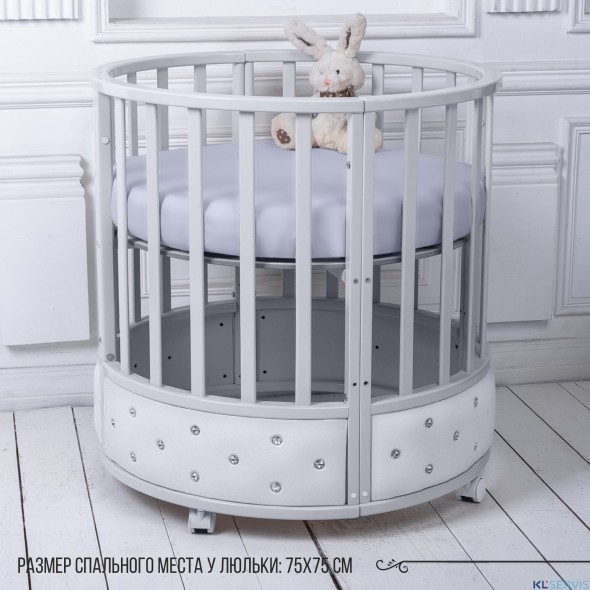 Кроватка-трансформер 7в1 Sweet Baby Brillantezza на колесах