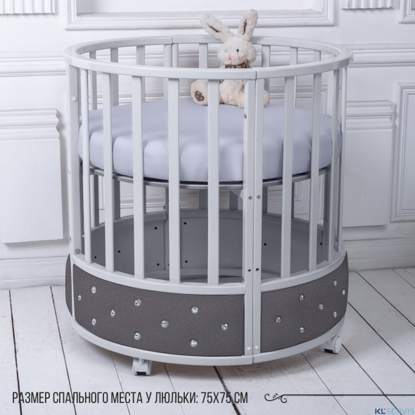 Кроватка-трансформер 7в1 Sweet Baby Brillantezza на колесах