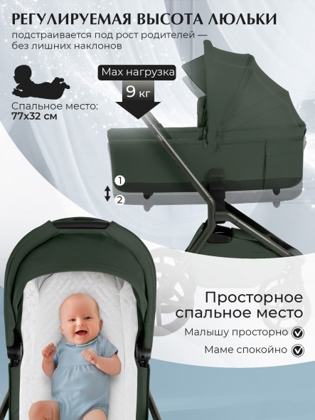 Коляска Sweet Baby 2в1 SBL Orso (складная люлька) 