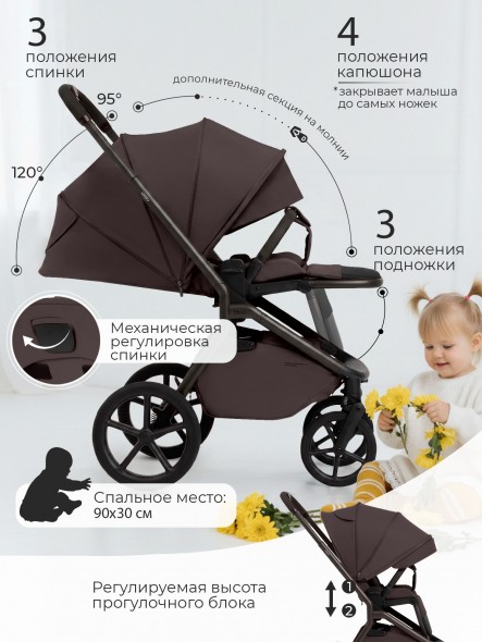 Коляска Sweet Baby 2в1 SBL Orso (складная люлька) 
