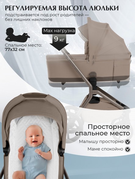 Коляска Sweet Baby 2в1 SBL Orso (складная люлька) 