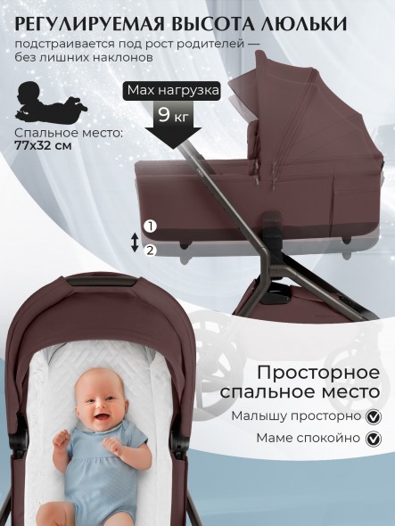 Коляска Sweet Baby 2в1 SBL Orso (складная люлька) 