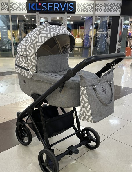 Детская модульная коляска Bebetto Nitello 2в1 (grey) 